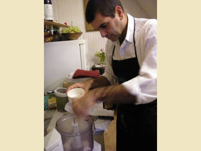 Paolo in the kitchen